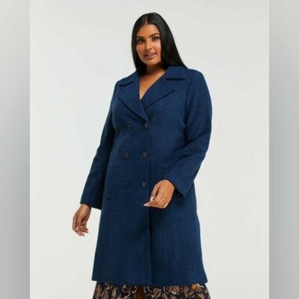 ESTELLE Fleet Double Breasted Coat NWT
